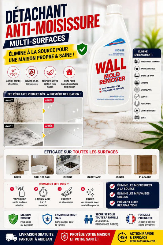 Éliminez les Moisissures & Mauvaises Odeurs Dès la Première Utilisation !
